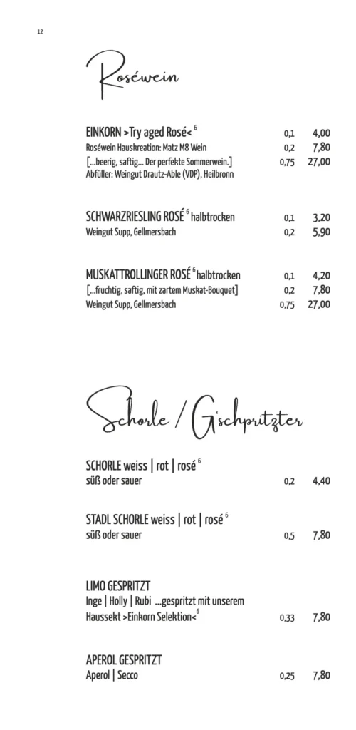 Speisekarte Einkorn Restaurant - Hostel – Seite 13 von 18