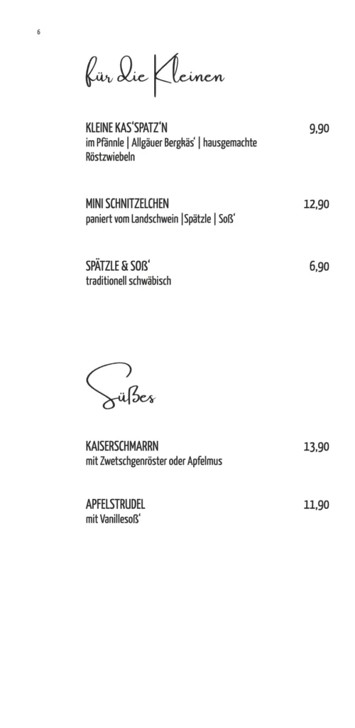 Speisekarte Einkorn Restaurant - Hostel – Seite 7 von 18